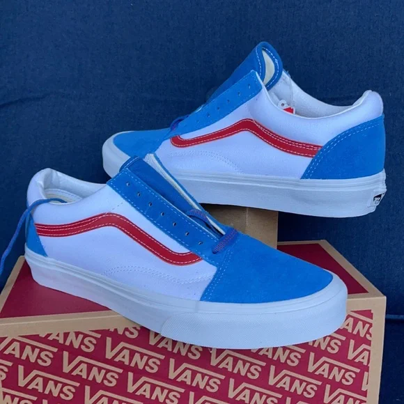 Vans WMNS Old Skool Sport Pop Vallartabl/Red Sneakers - Picture 9 of 16